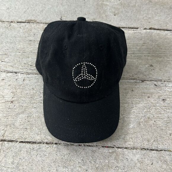 Vintage Mercedes Benz Rhinestone Official Mercedes One Size Hat - Picture 2 of 5